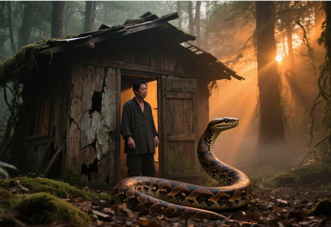 九游体育-退伍军医深山与大蛇相依多年大蛇异常亲近专家检查后：叫救护车